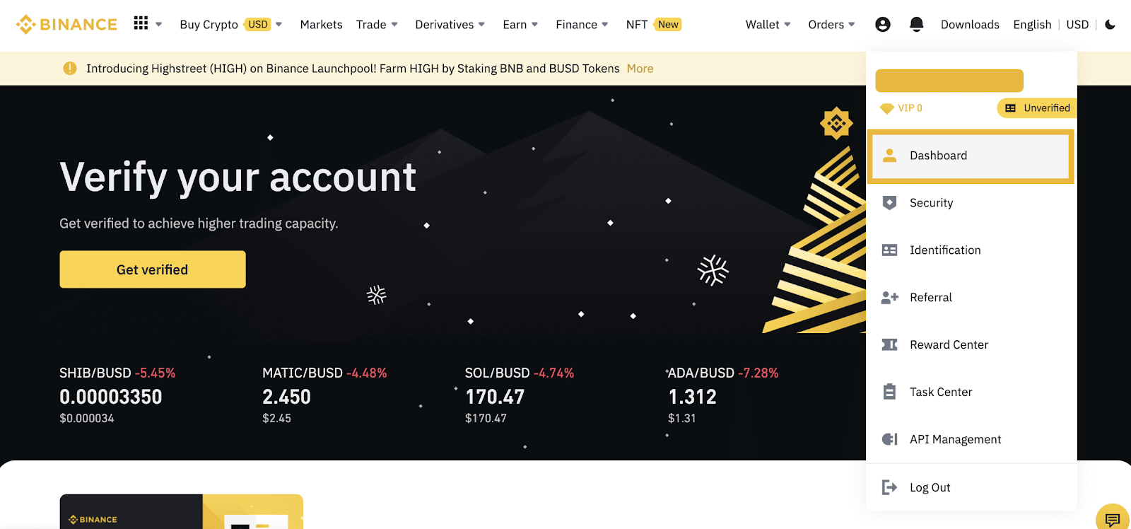 Buy Verified Binance Account